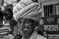 Portrai of a Rajasthan Man In Haridwar Uttarakhand India