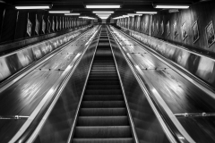Escalator Tunnelbana Stockholm Sveden