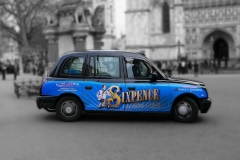 Advertising on Black Cabs London England