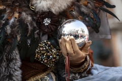 Hands Holding Up Venice Carnival Italy