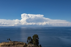 Clouds on Titicaca Lake Puno Department Perù