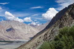 Nubra Valley with Karakorum behing Landscape Ladakh India