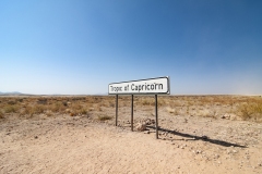 Tropic of Capricorn Latitude 23° 26' 16'' Sud View Khomas Region Namibia
