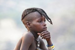 Young Himba Portrait Epupa Falls Kaokoland Namibia