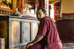 Monk in Hemis Monastry Ladakh India