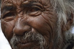 Portrait of Nomad Changpa Man Tsokara Area Ladakh India