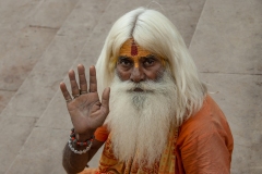 Sadu Greeting Varanasi Uttar Pradesh India