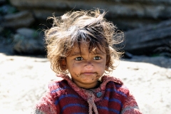 Child Portrait Mana Village Himachal Pradesh India