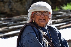 Old Woman Badrinath Uttarakhand India