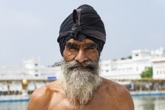 Sikh Portrait Golden Temple Amristar Punjab India