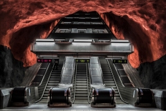 Street Art Tunnelbana Solna Centrum Station Stockholm Sveden