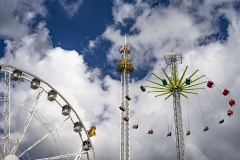 Ferris Wheel of Amsterdam Dam Square Holland