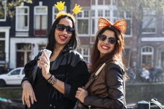 Double Girls King's Day Amsterdam Holland