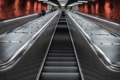 Tunnelbana Solna Centrum Station Stockholm Sveden