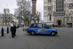 Advertising on Black Cabs London England