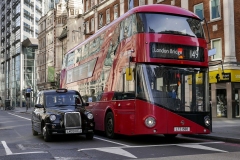 London Transport Bus and Taxi Cabs England