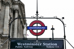 Underground Street Entrance London England