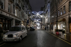 Street Christmas Lights London England