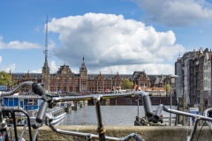 Central Station Landscape Amsterdam Holland