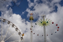 Ferris Wheel Dam Square Landscape Amsterdam Holland