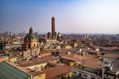 Two Towers Landscape Bologna Italy