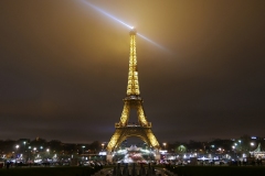Tour Eiffel Night Landscape Paris France