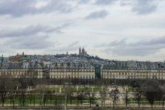 Sacere Couer Landscape from Tuileries Garden Paris France