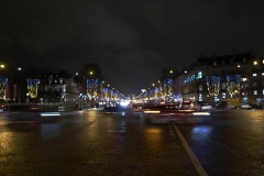 Champs Élysées Night Movement Landscape Paris France