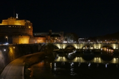 Sant'Angelo Castel Night Landscape Rome Italy