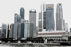 Singapore City Landscape at Marina Bay