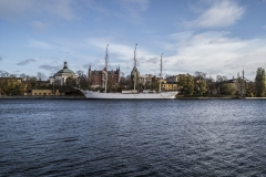 Nordiska Museum and Ship Landscape Stockholm Sveden